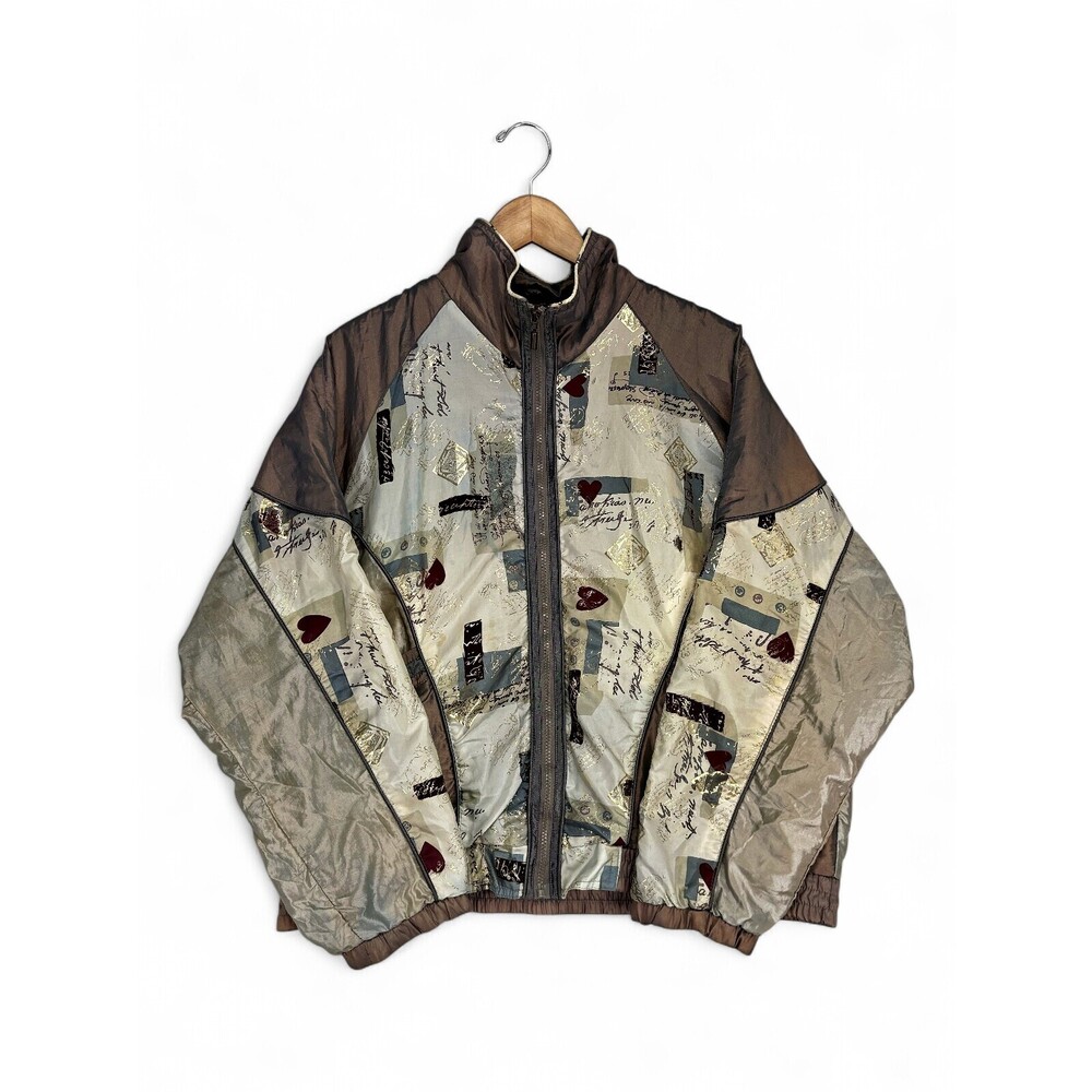Carolina Colours Women's Bomber Jacket XL Heart‎ Print